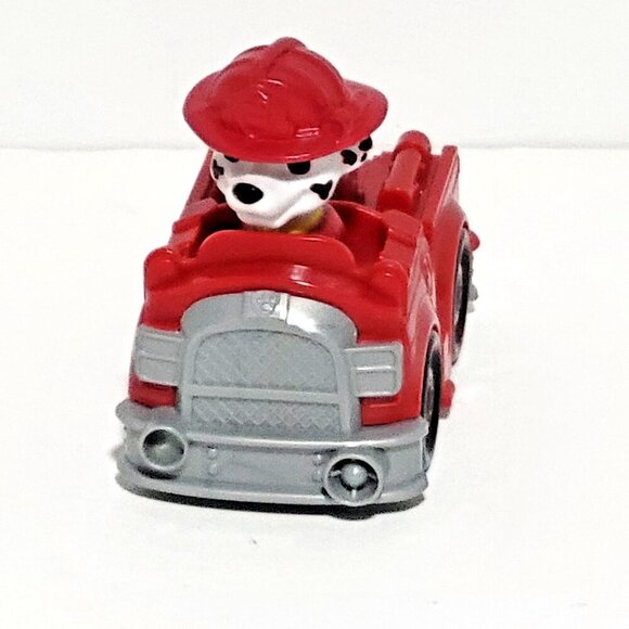 Nickelodeon Paw Patrol Marshall Figure Red Fire Truck Spin Master 2015 Dalmatian - Picture 2 of 4